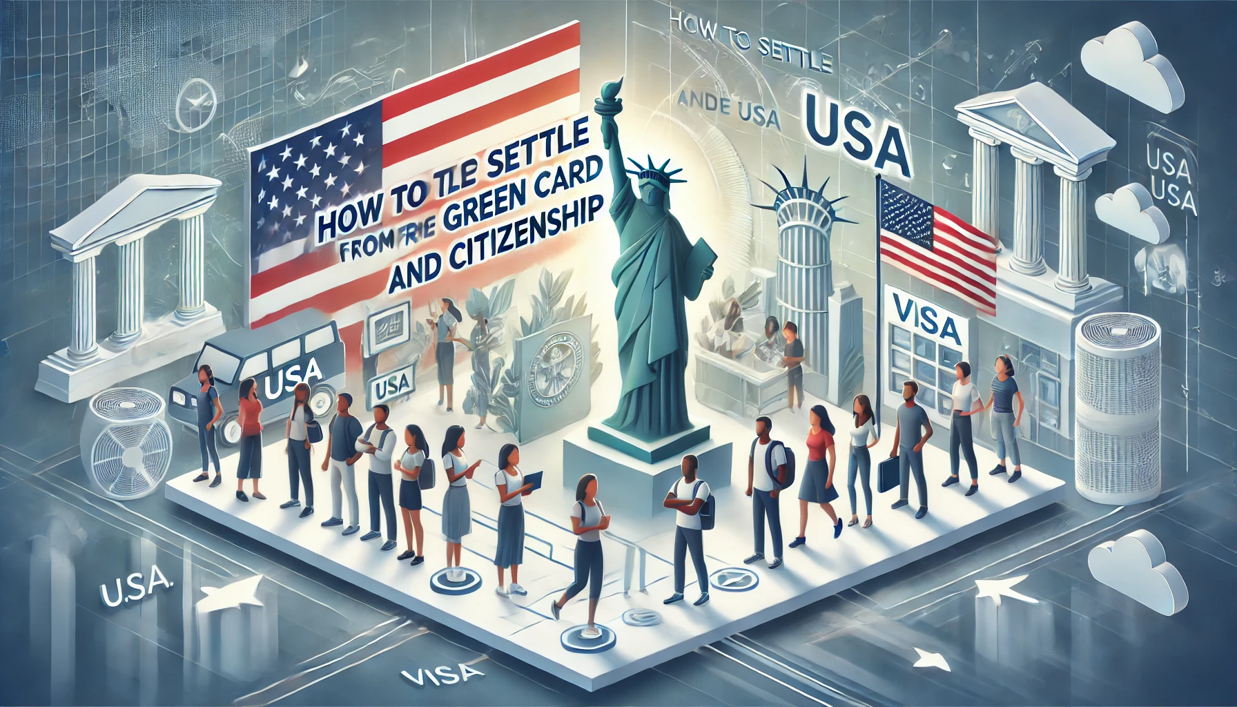 যুক্তরাষ্ট্রে স্থায়ী হওয়ার চাবিকাঠি: ভিসা থেকে নাগরিকত্বের সহজ পথচলা!